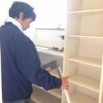 サッシ屋さんはサッシの調整をしてくれています＾＾