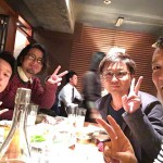 左から山本工務店の英雄さん、川堀工務店のオサムちゃん、山本兄さん、未来建築工房タクちゃんはこの後合流